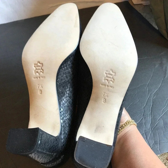 Vintage 90s Y2K Renzo Fontanelli Espadrilles Snake Skin Print Shoes women Sz 7.5 - Picture 4 of 4